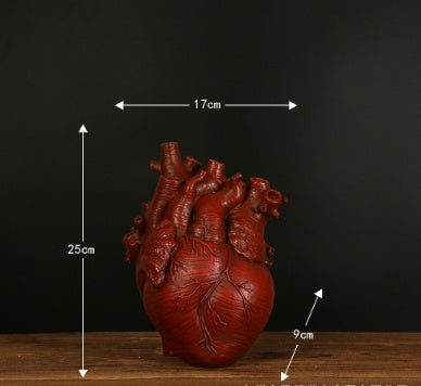 Nordic Style Heart Shaped Flower Pot Vase Art Sculpture