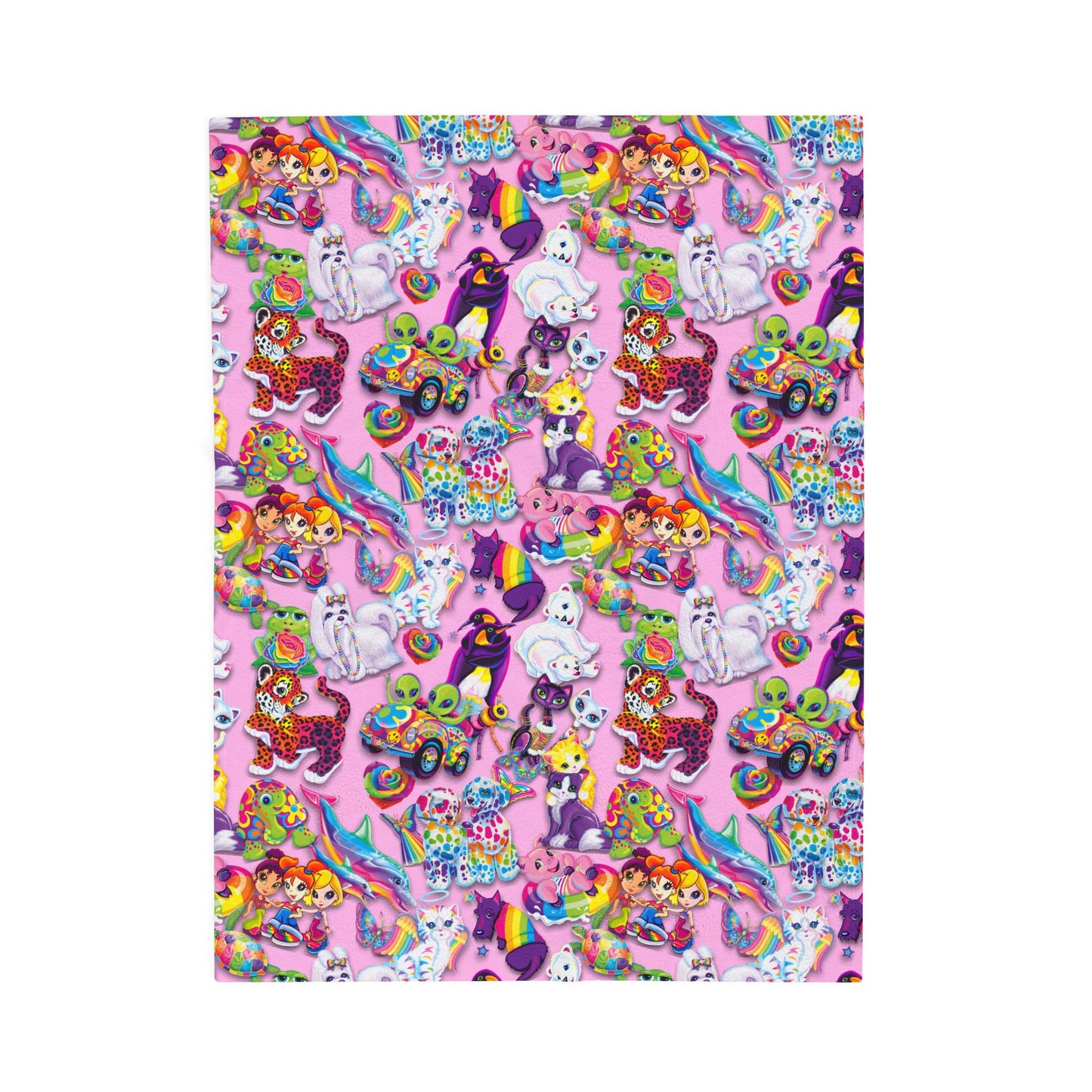 Retro Radiance, Pink- Velveteen Plush