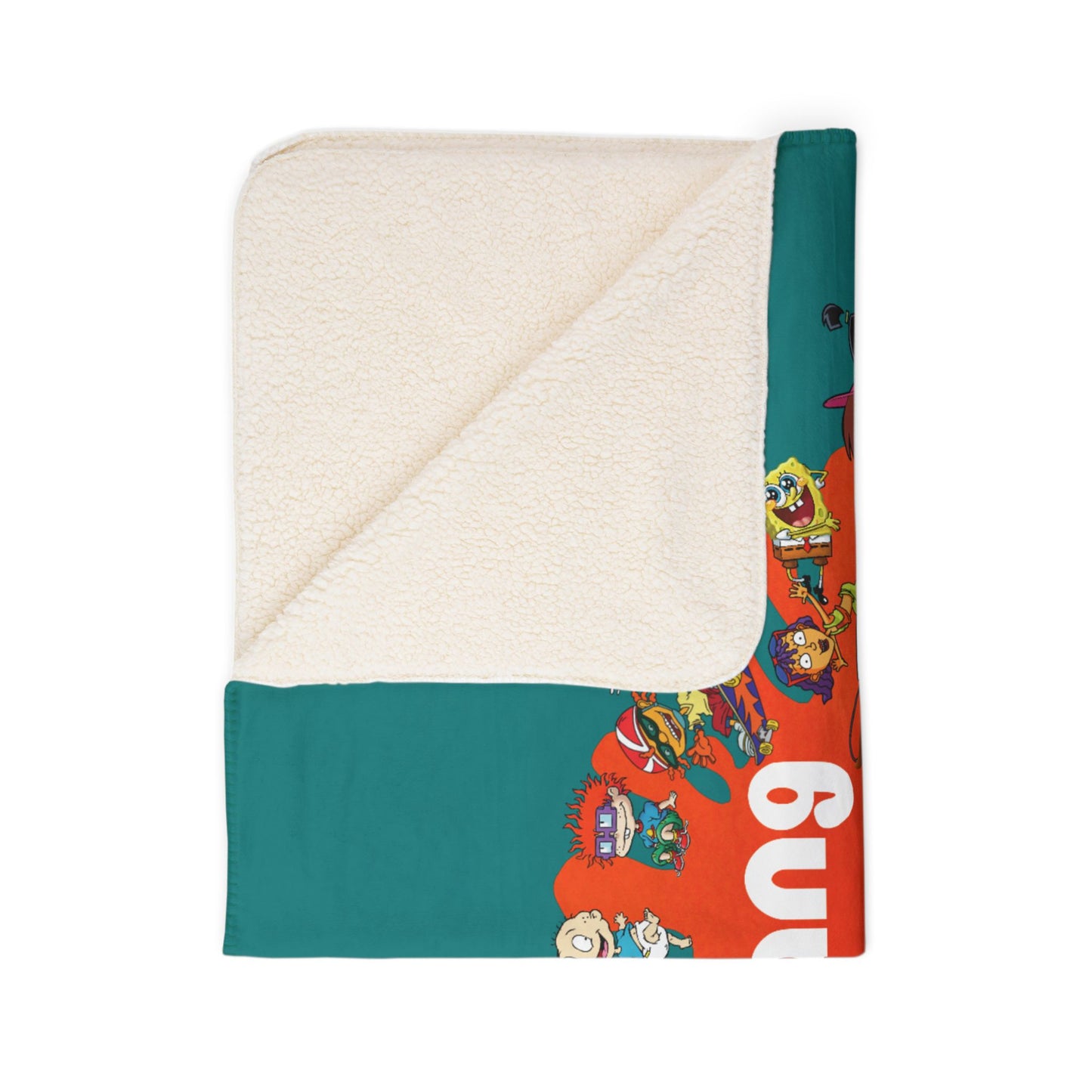 Cartoon Throwback - Fleece Sherpa Blanket