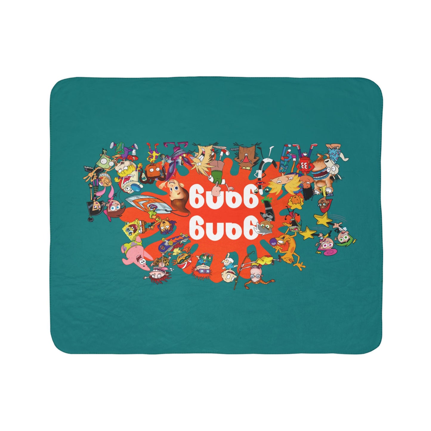 Cartoon Throwback - Fleece Sherpa Blanket
