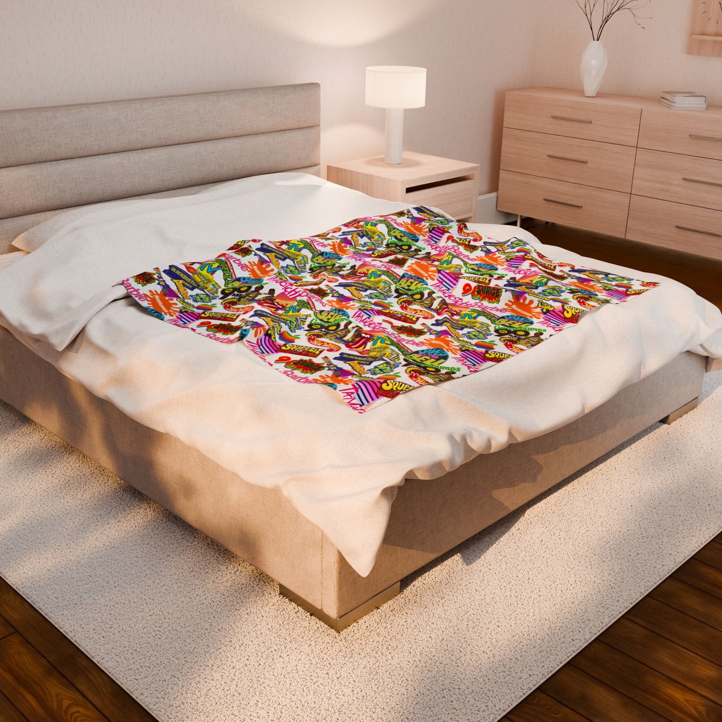 Nostalgic Naps - Velveteen Plush Blanket