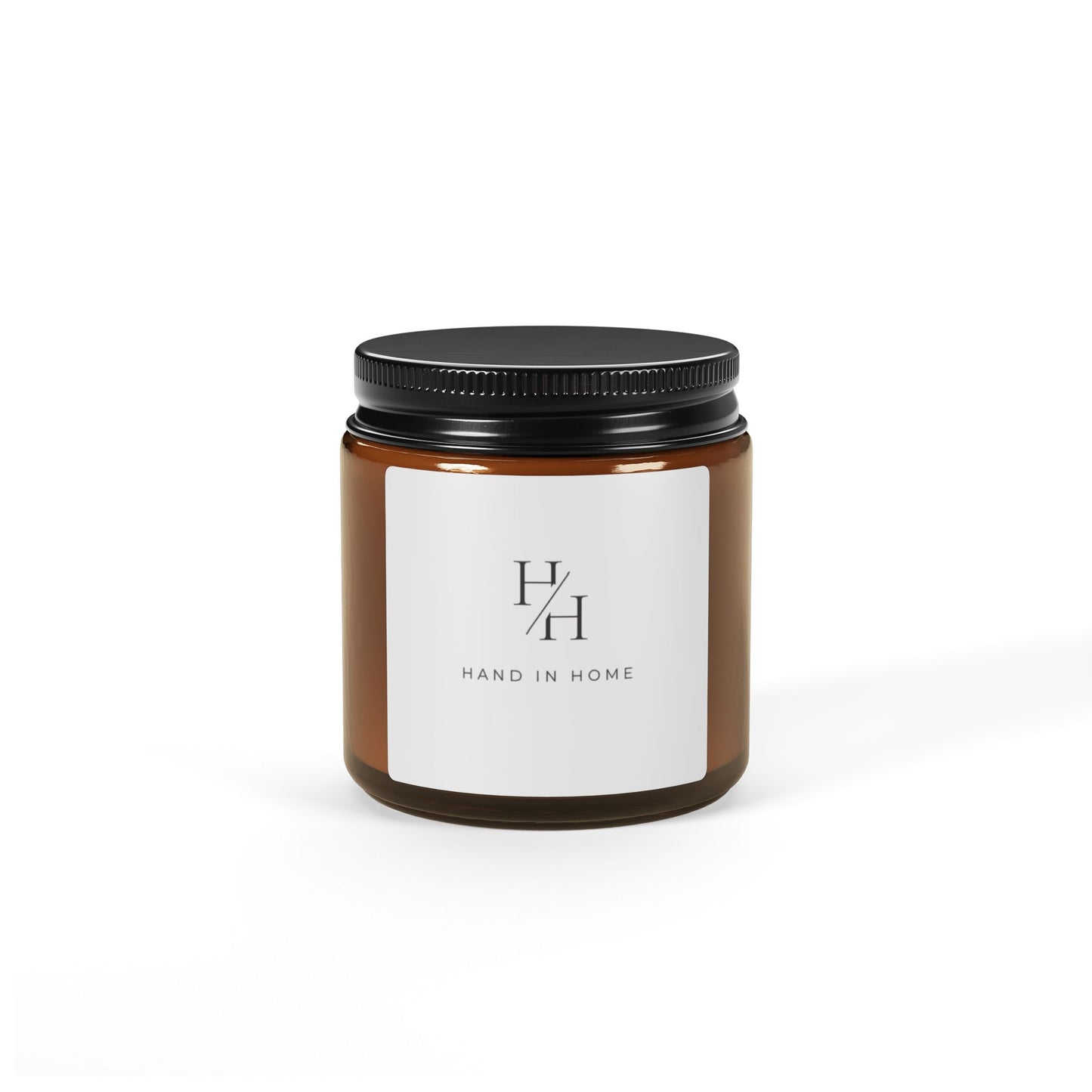 Scented Soy Candle in Amber Glass