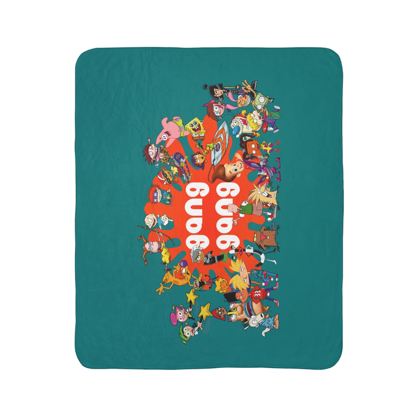 Cartoon Throwback - Fleece Sherpa Blanket
