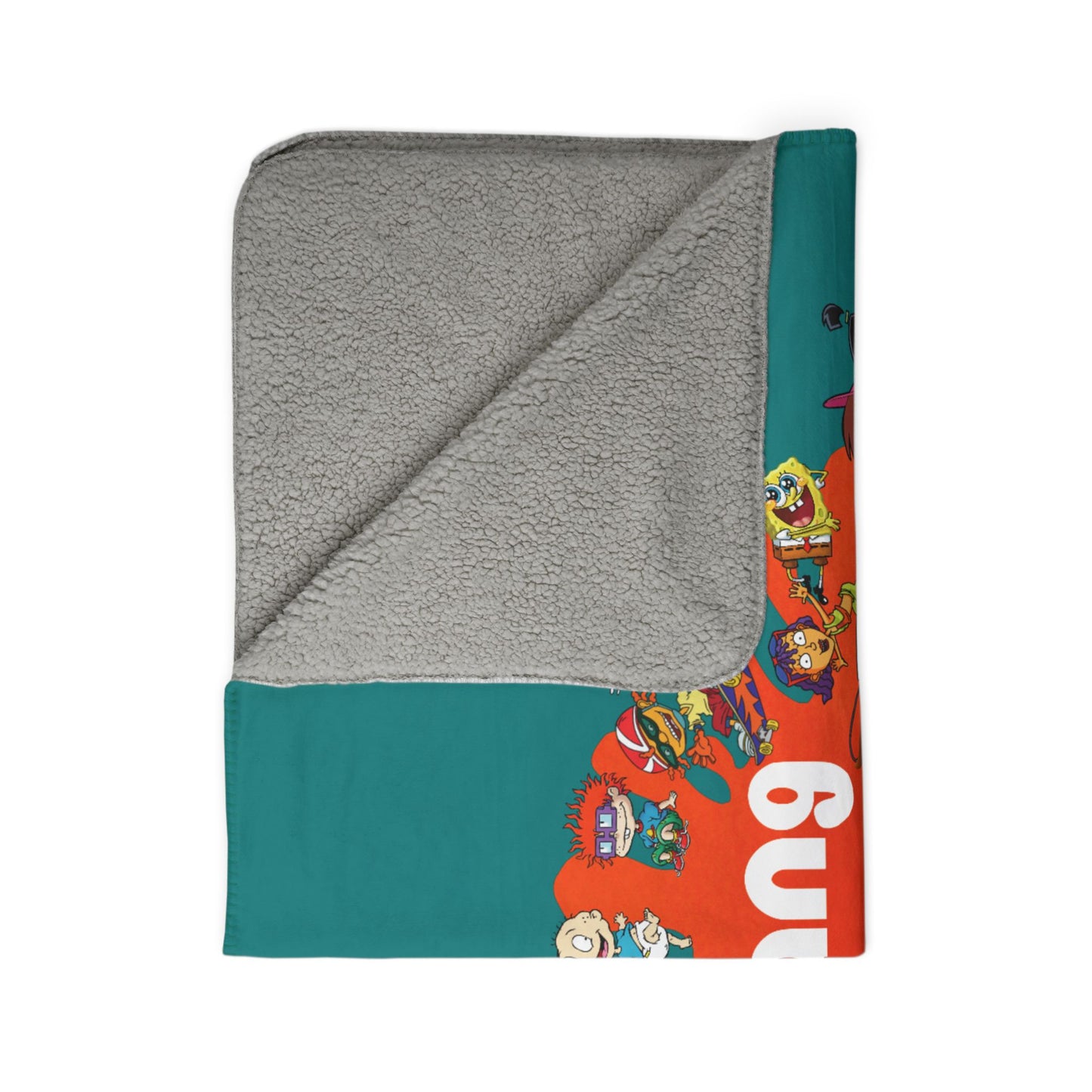 Cartoon Throwback - Fleece Sherpa Blanket