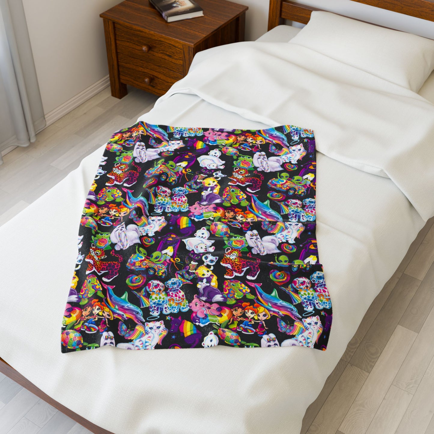Retro Radiance; Black - Velveteen Plush