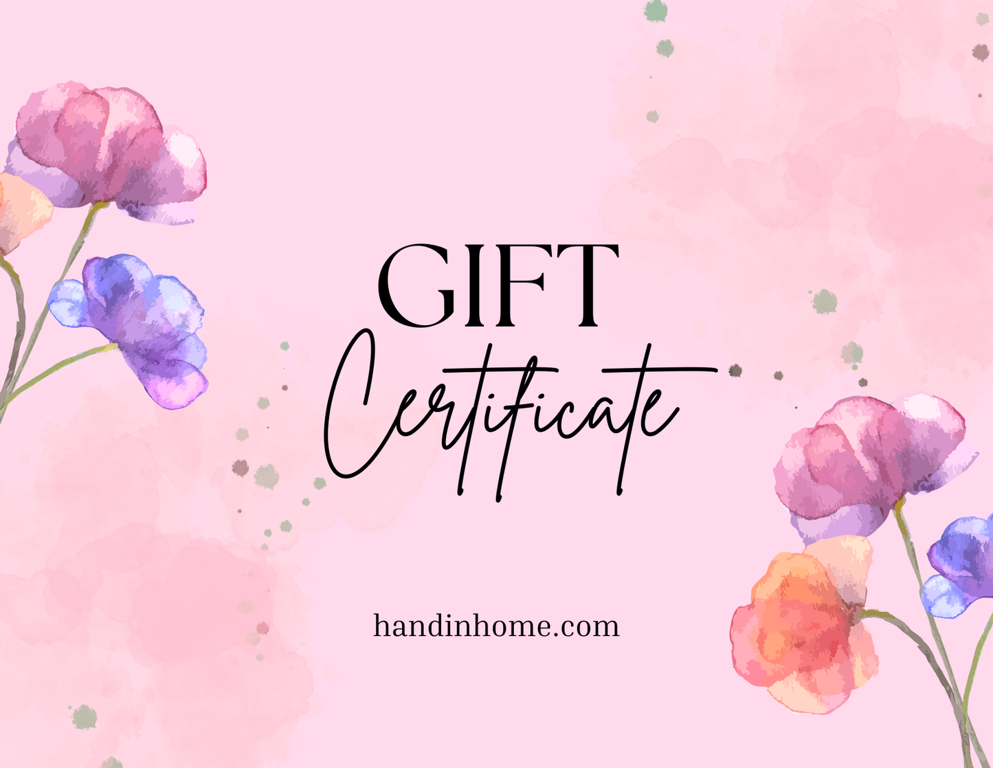 Hand in Home Gift Card- Floral
