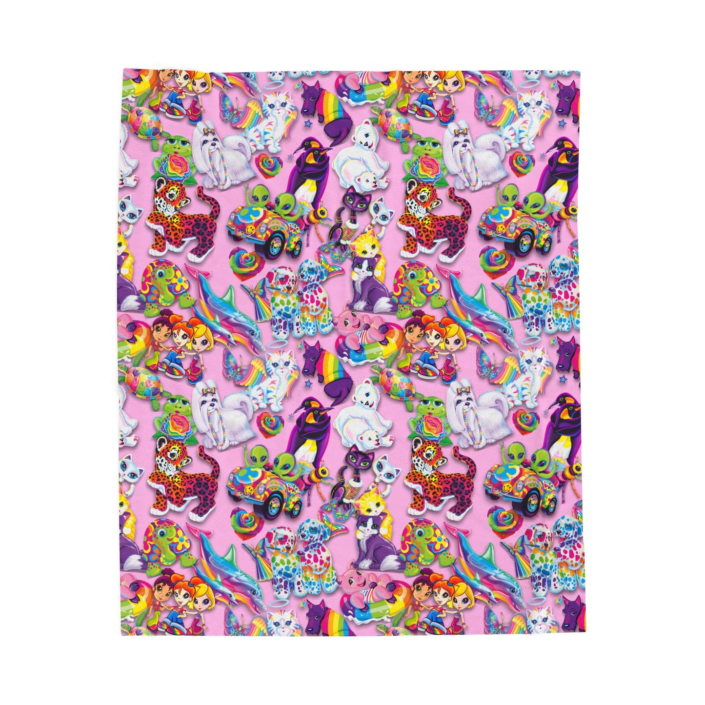 Retro Radiance, Pink- Velveteen Plush