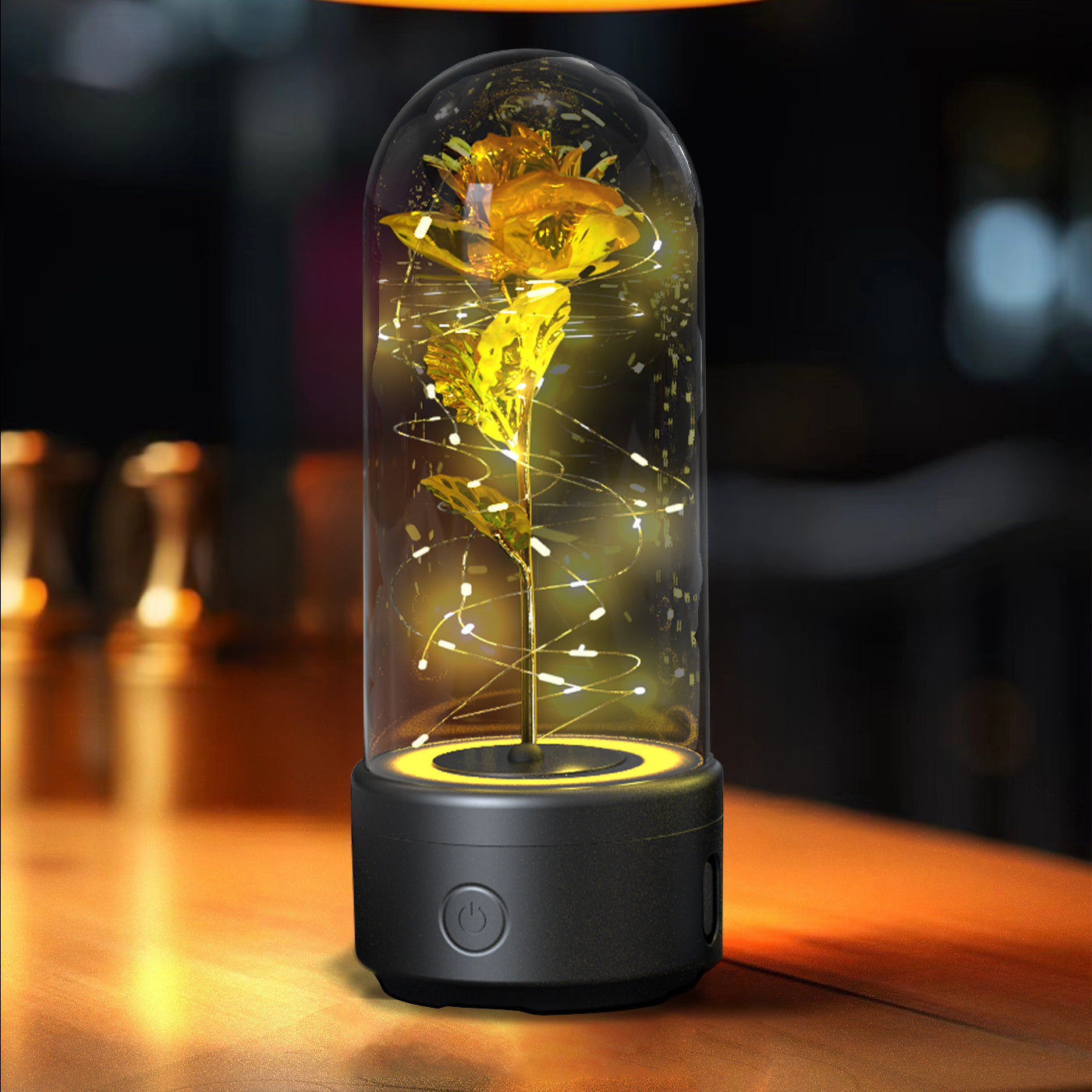 2 in 1 Rose LED Light and Speaker