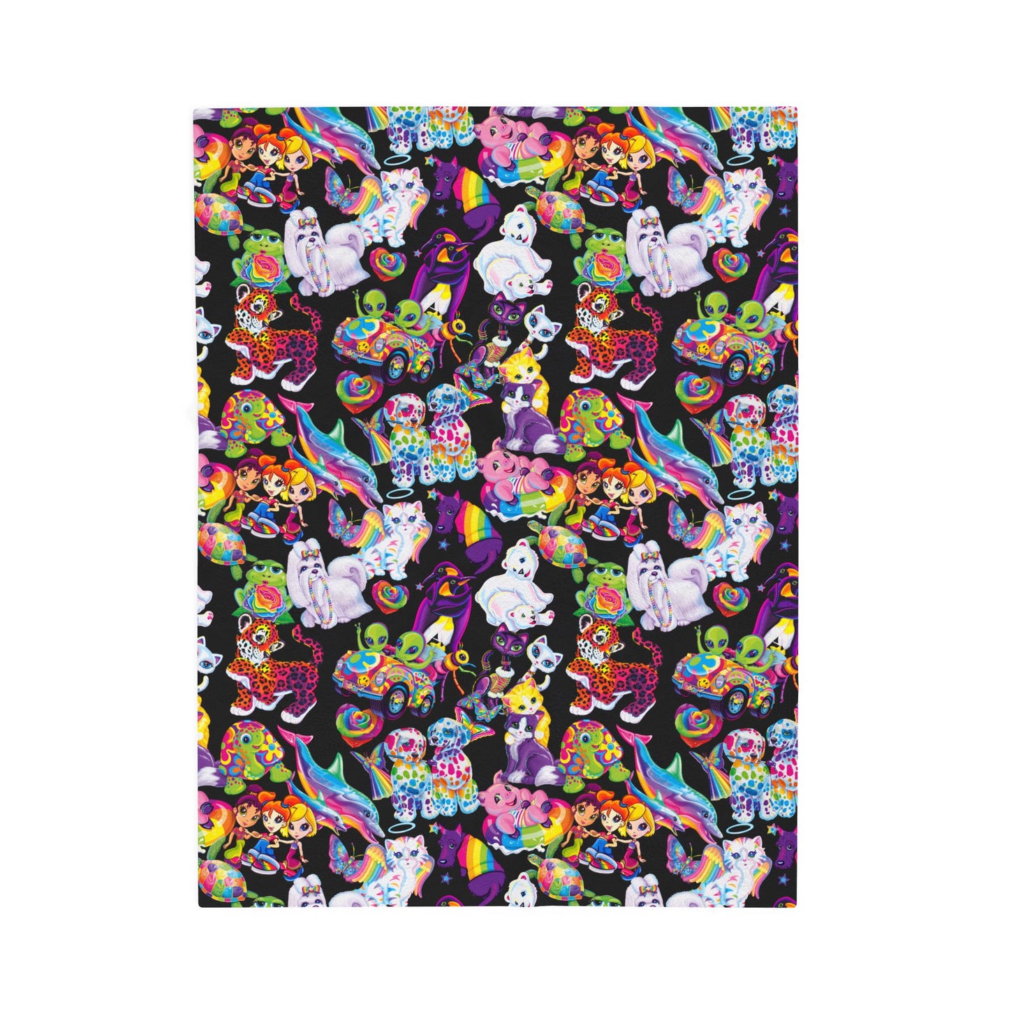 Retro Radiance; Black - Velveteen Plush