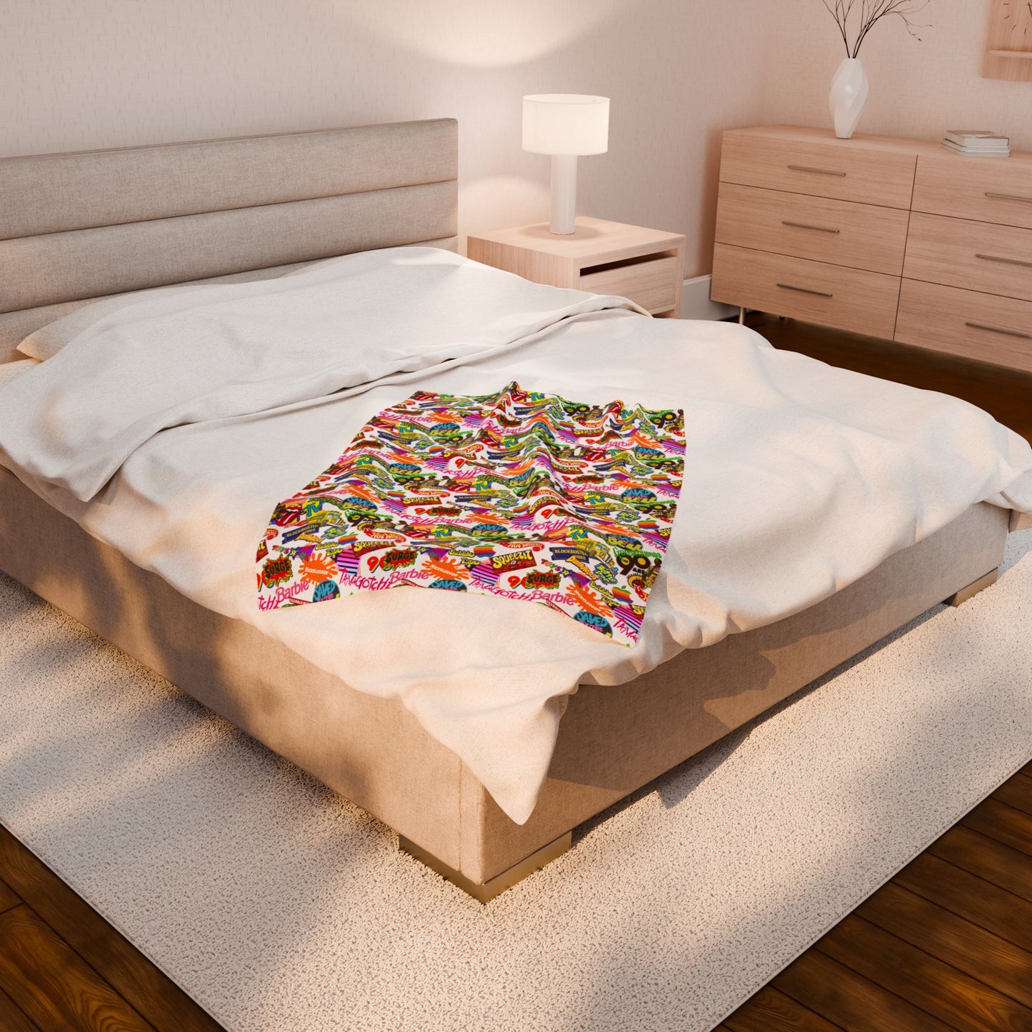 Nostalgic Naps - Velveteen Plush Blanket
