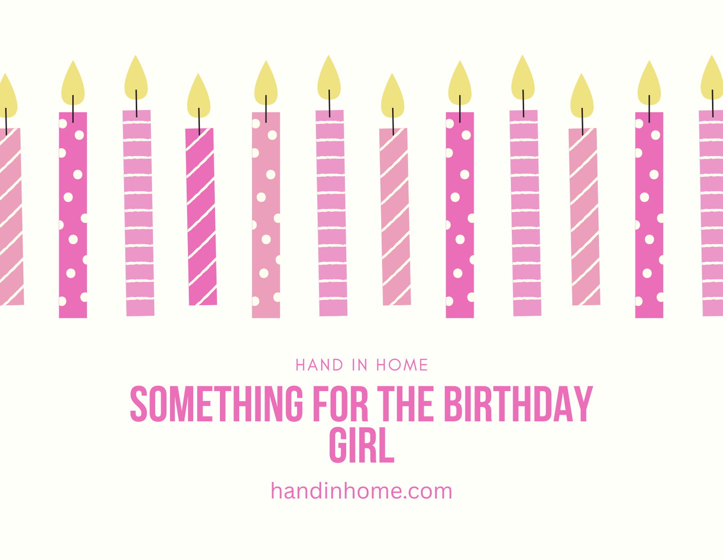 Hand In Home Gift Card - Pink Candles