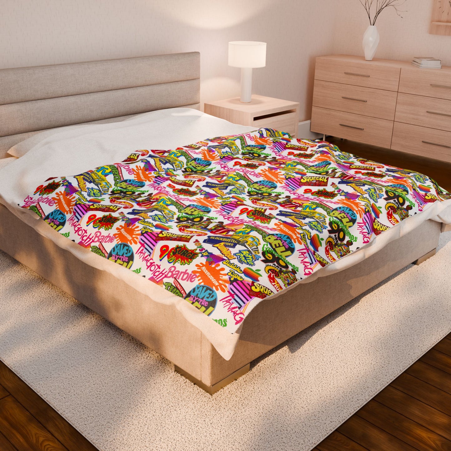Nostalgic Naps - Velveteen Plush Blanket