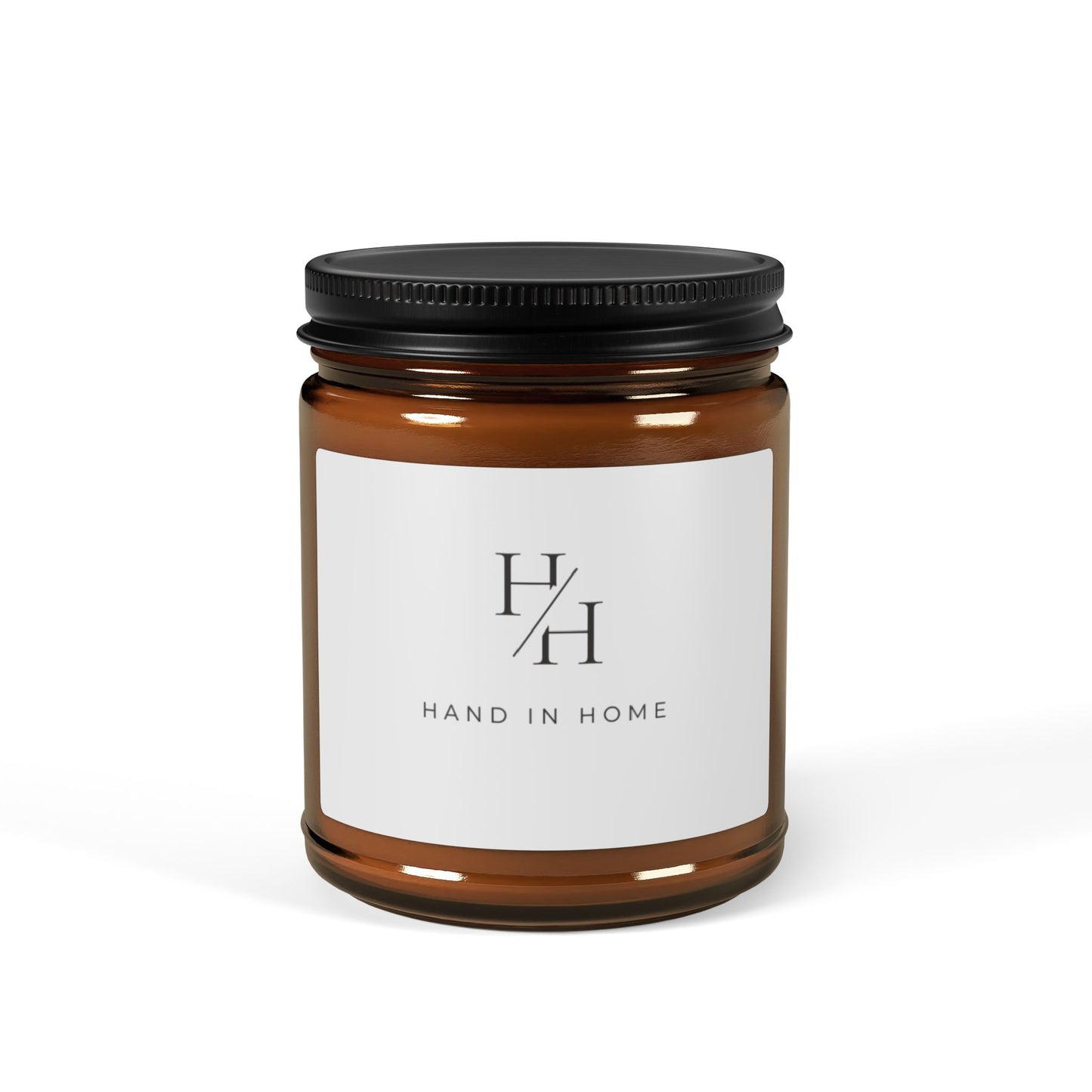 Scented Soy Candle in Amber Glass