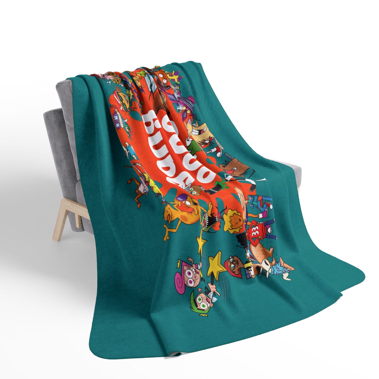 Cartoon Throwback - Fleece Sherpa Blanket