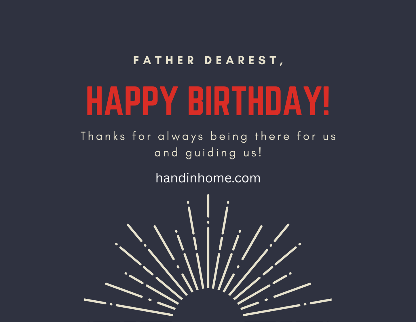 Hand In Home Gift Card - For Dad