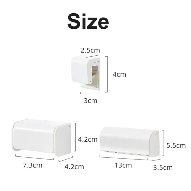 Wall Mounted Tooth Brush Holder
