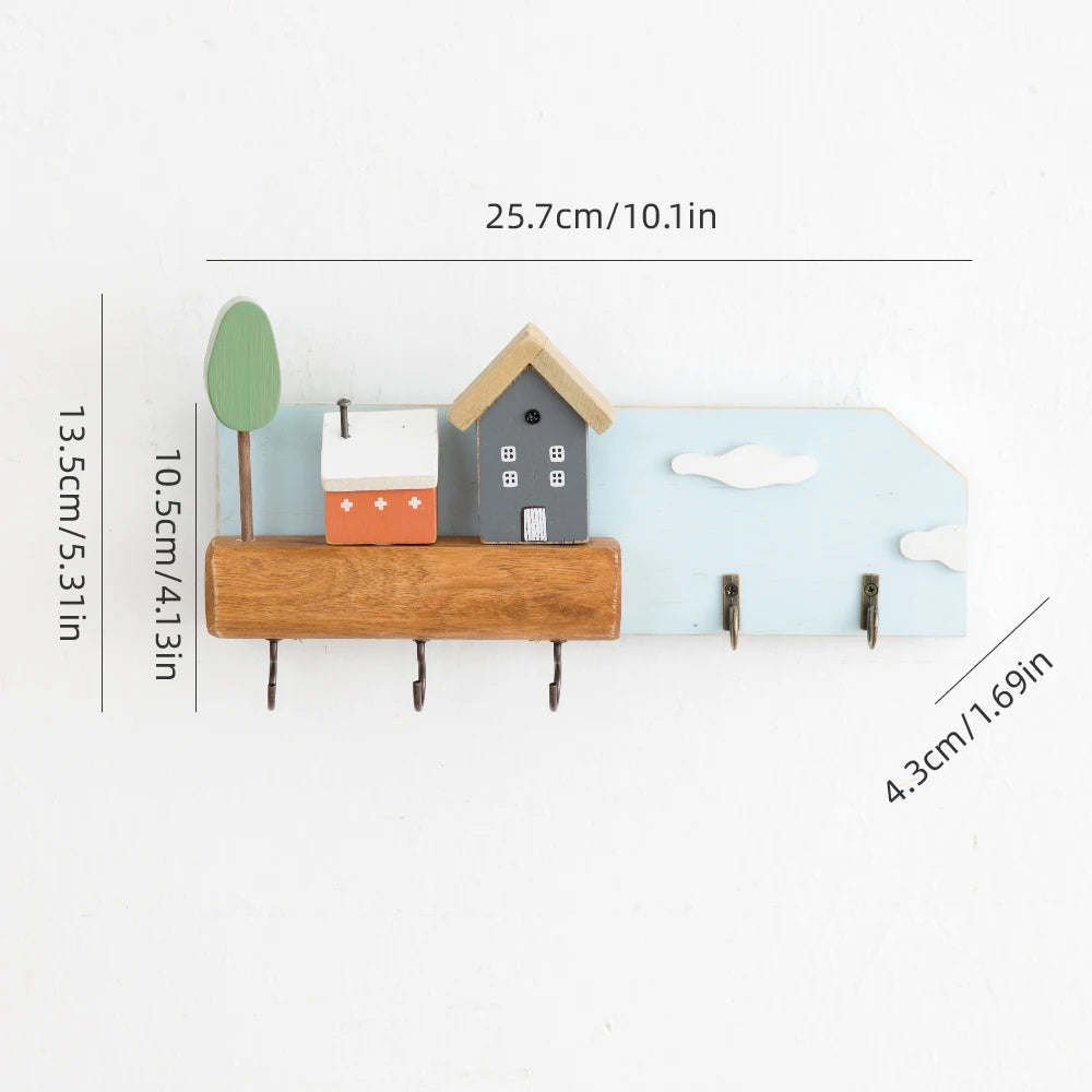 Wooden Decorative Key Hook