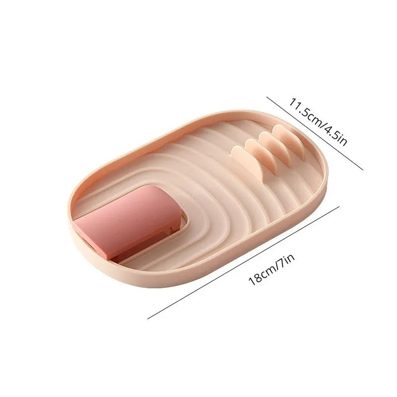 1 Piece Silicone Spoon and Lid Rest.