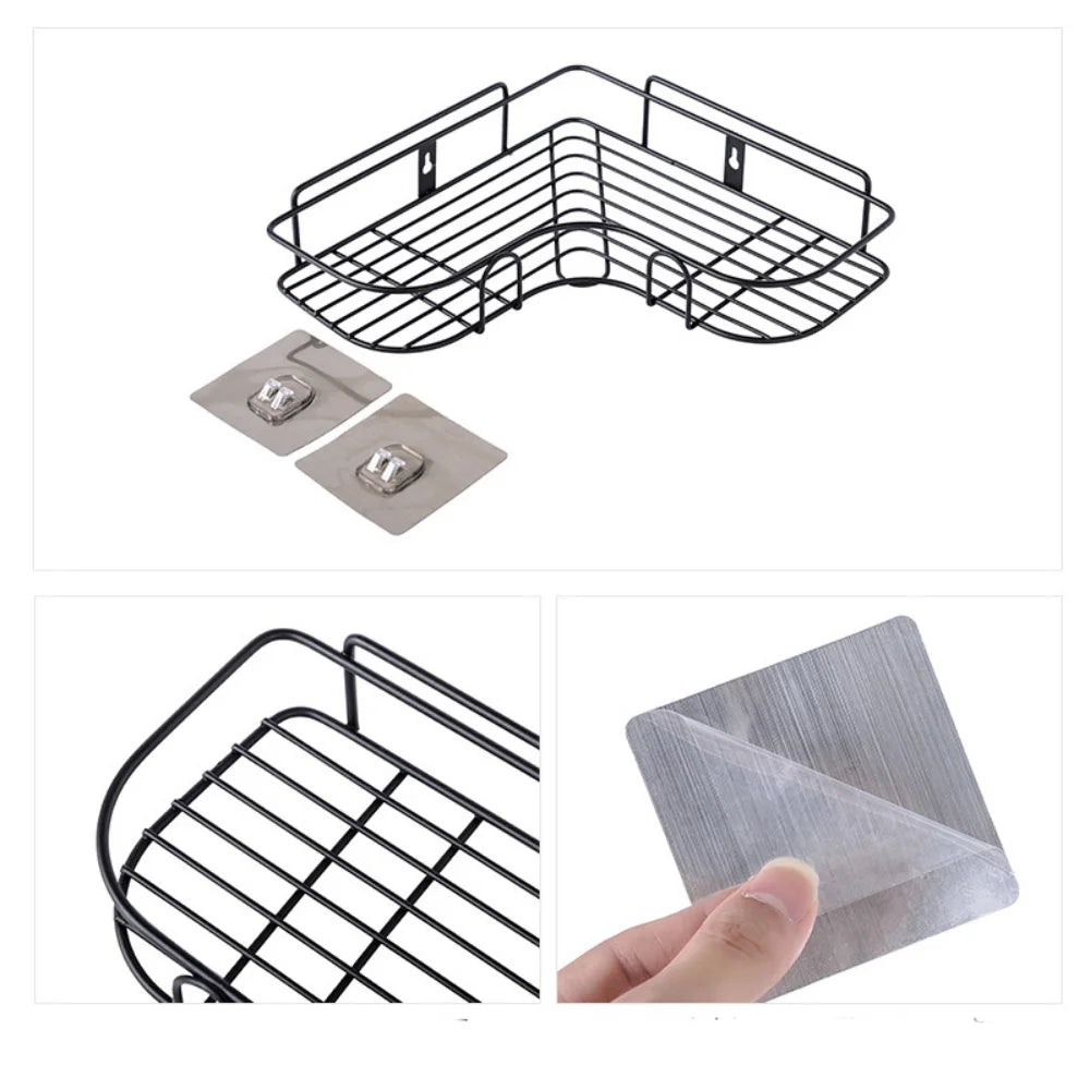 1 Piece Corner Wall Mounted Bathroom Storage Bin