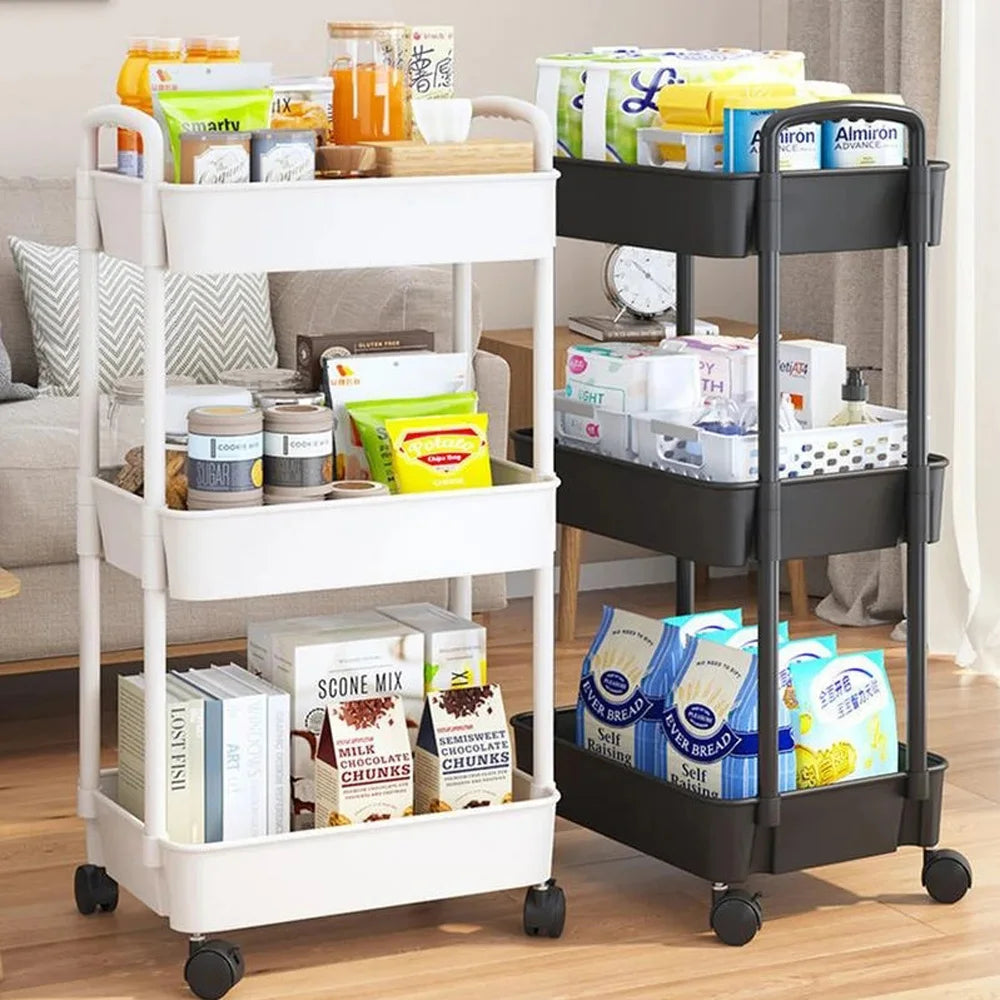 Rolling Multi-Tiered Storage Cart