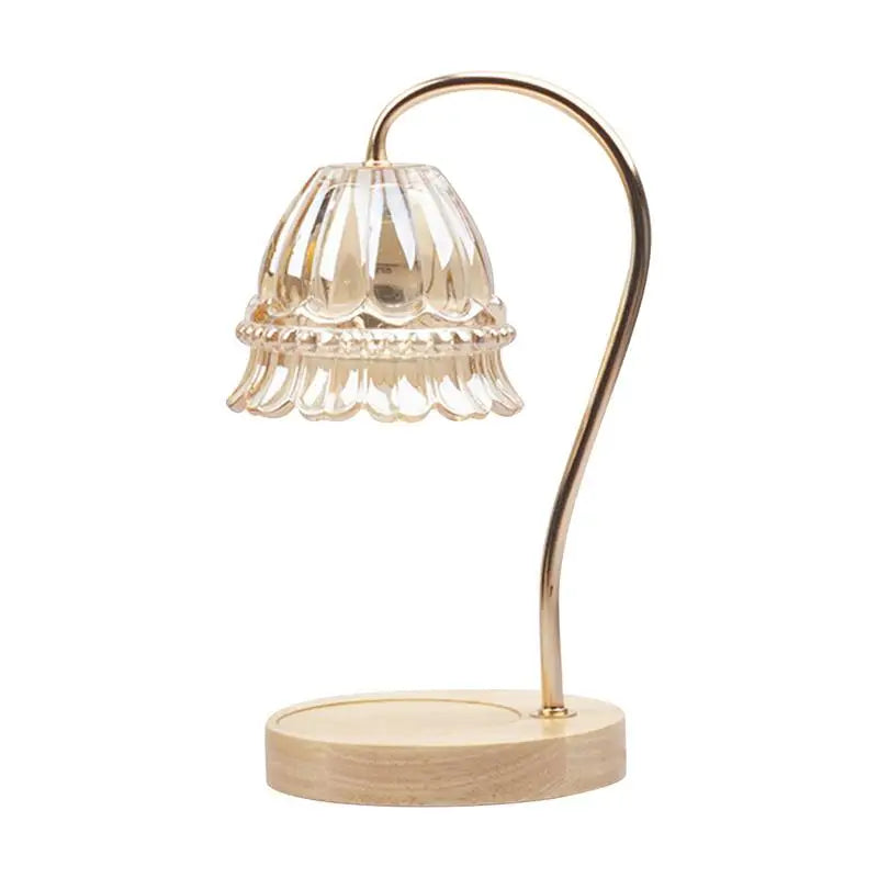 Electric Candle Warmer Retro Glass Table Lamp