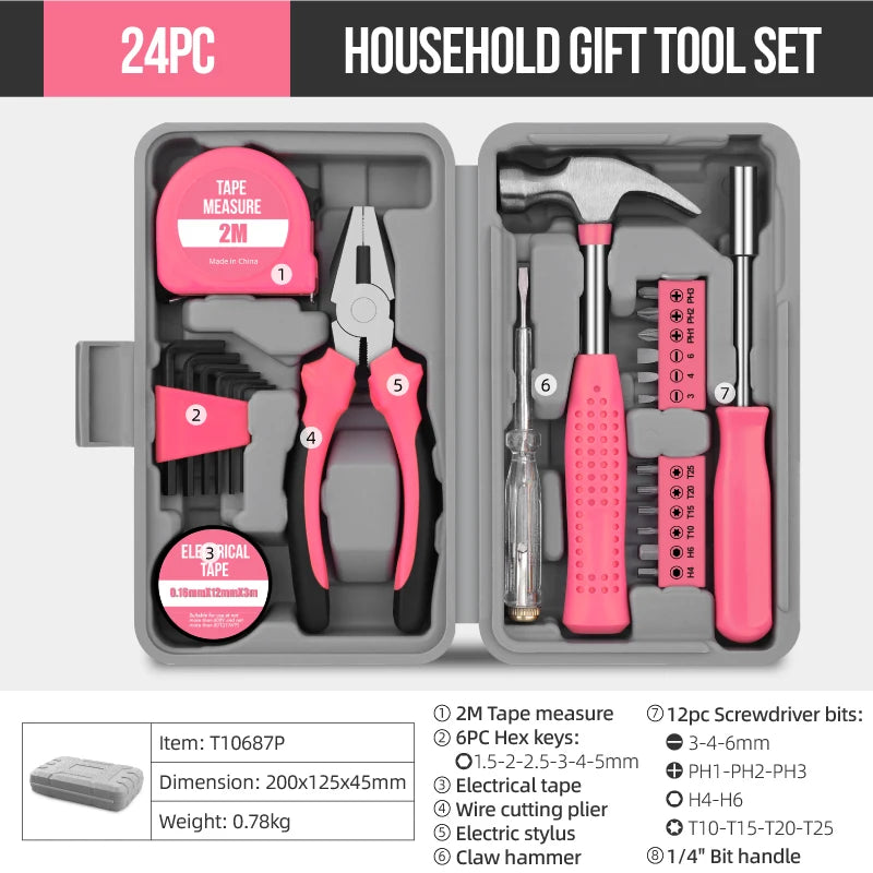 Hi-Spec Tool Kit in Pink