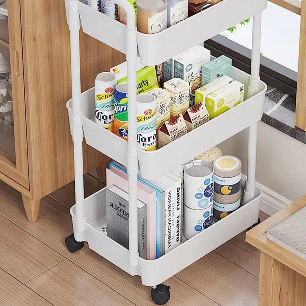 Rolling Multi-Tiered Storage Cart