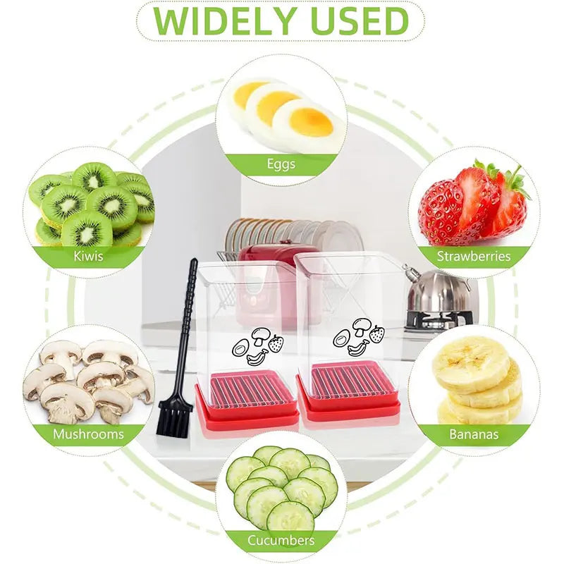 Fruit Cup Slicer with Brush