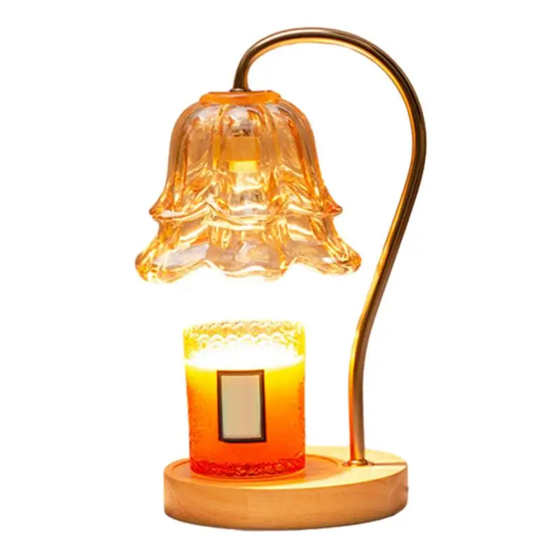 Electric Candle Warmer Retro Glass Table Lamp