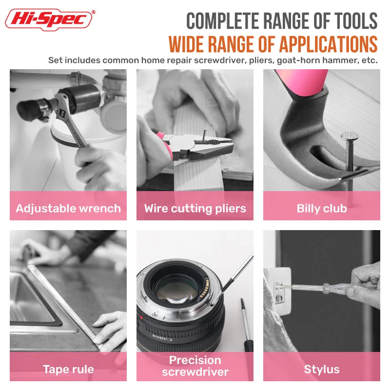 Hi-Spec Tool Kit in Pink