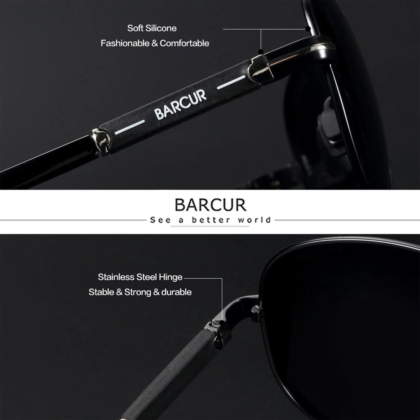 Men's Polarized Aviator Sunglasses