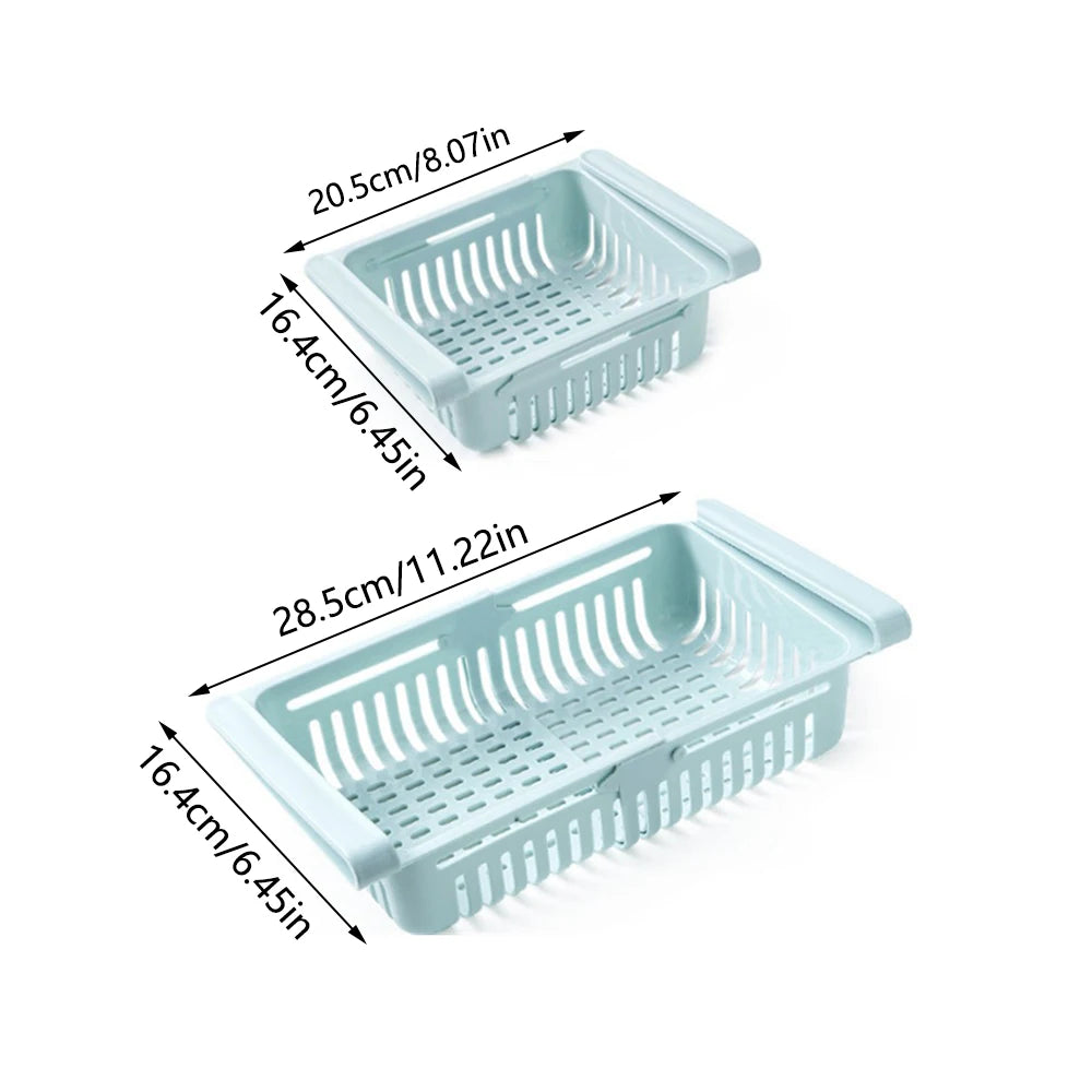 Adjustable Refrigerator Storage Basket