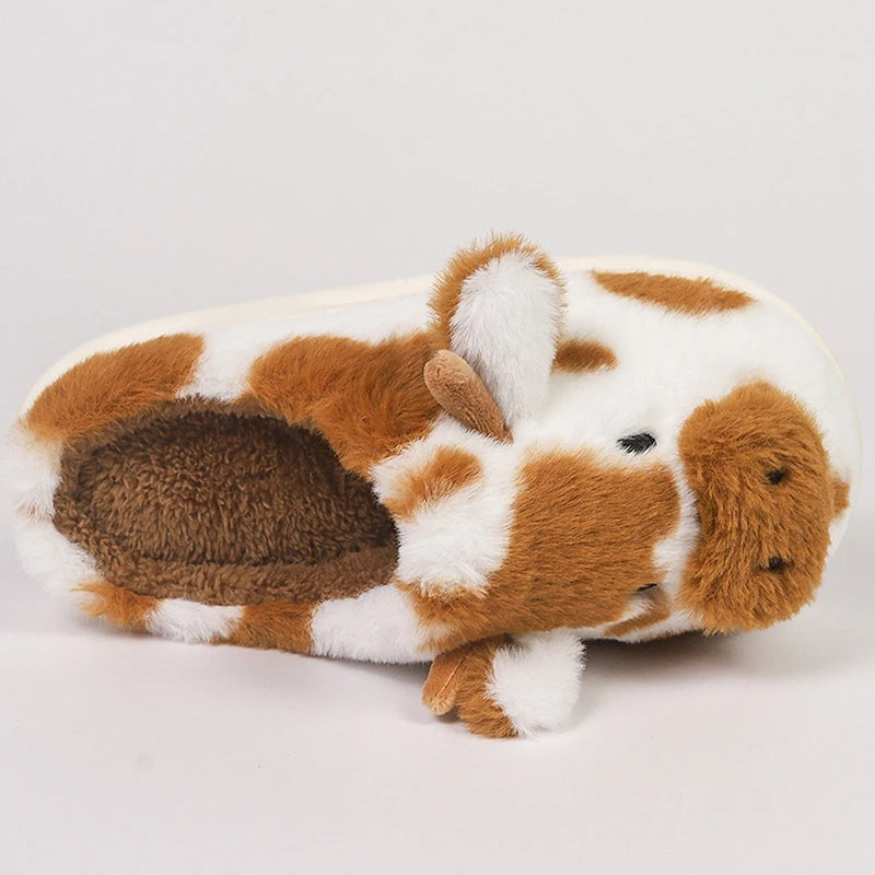 Women's Cartoon Cow Slippers