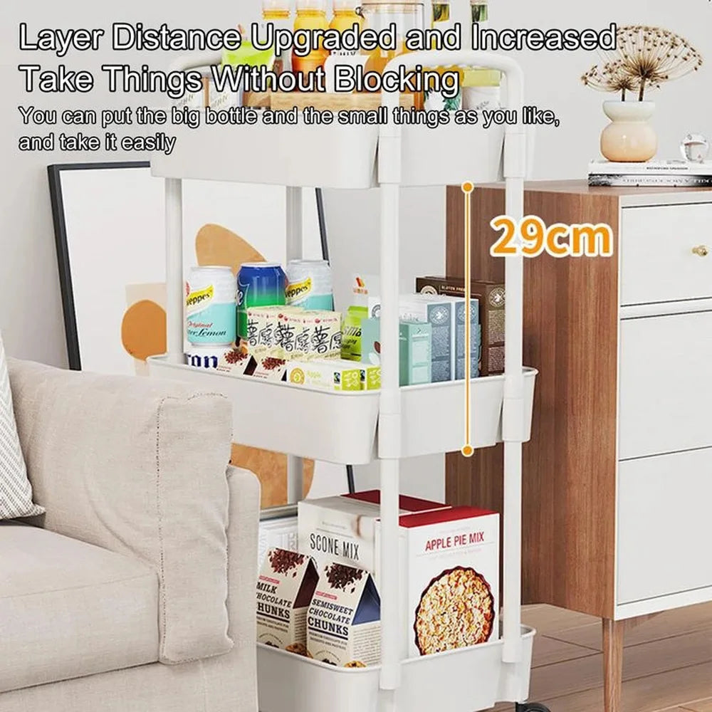 Rolling Multi-Tiered Storage Cart
