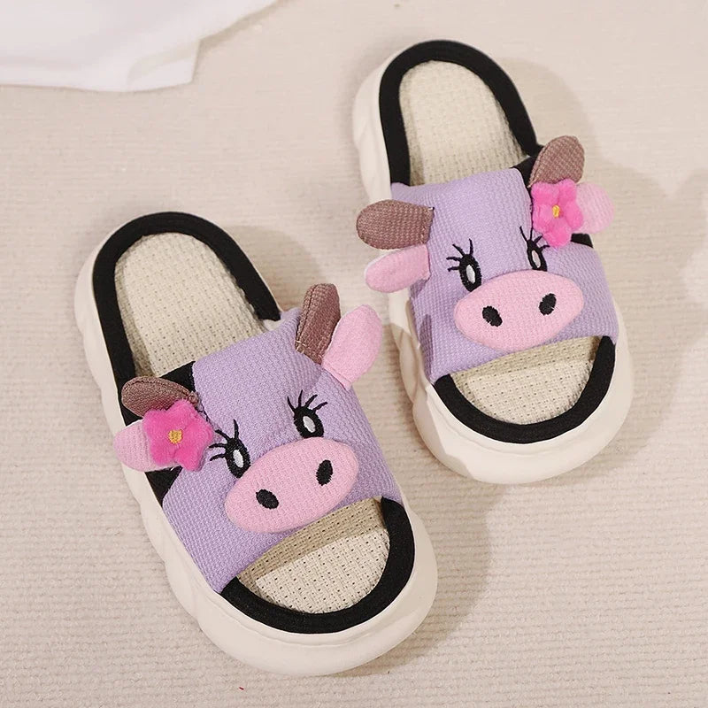 Women's Cartoon Cow Slipper Sandals