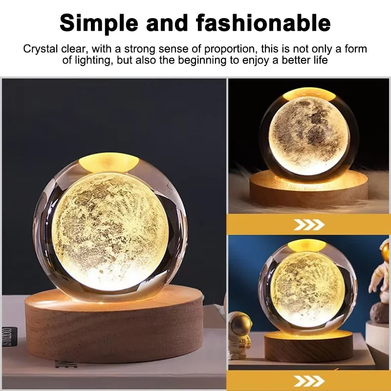 Galaxy, Outer Space, Themed Crystal Ball Night Light
