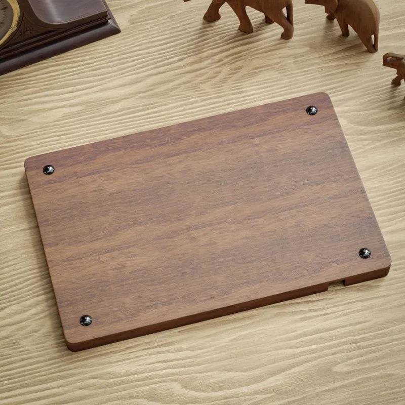 Wooden Desktop Tabletop Phone and Accessory Storage Organizer Tray