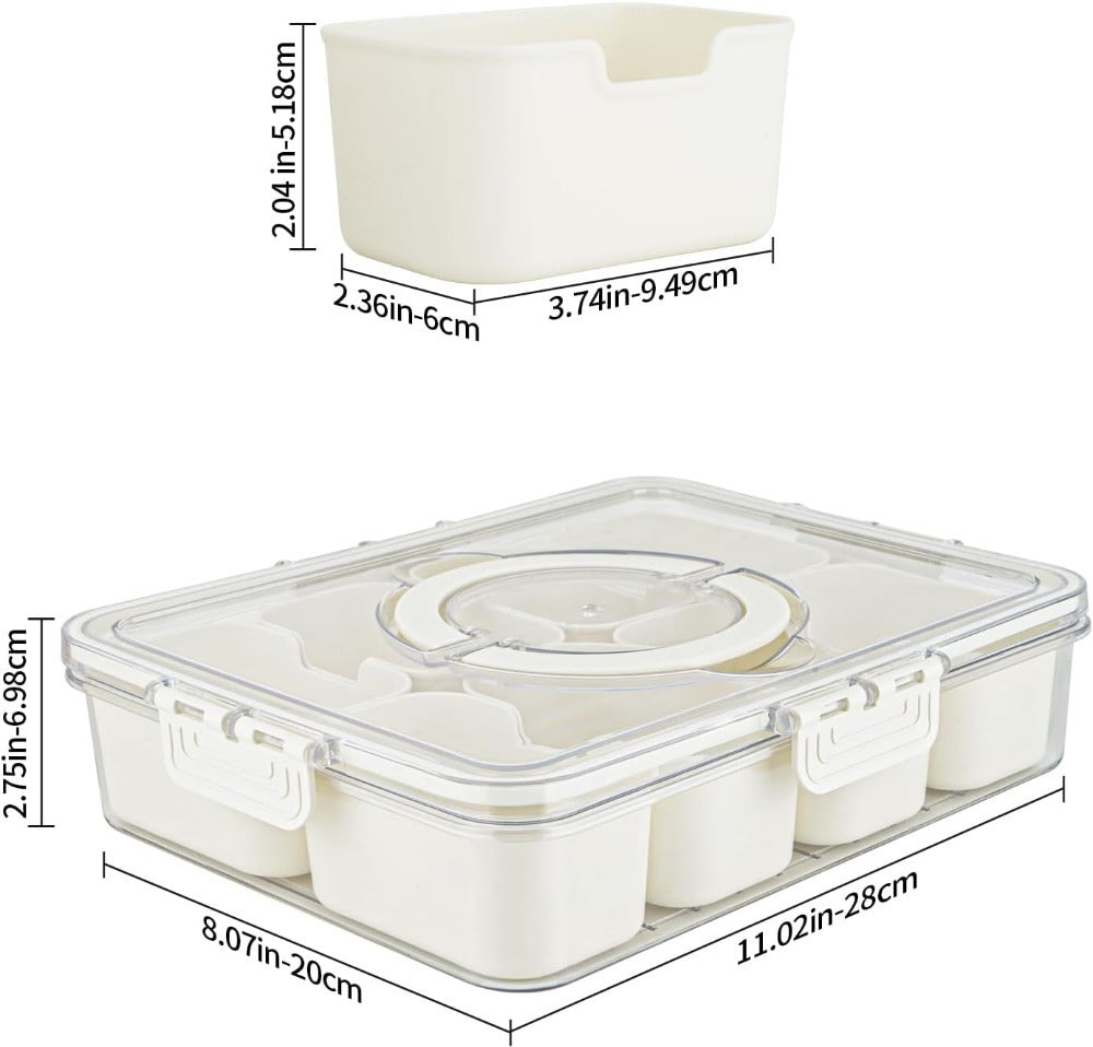 Divided Food Storage Container for Fridge