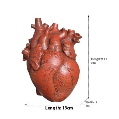 Nordic Style Heart Shaped Flower Pot Vase Art Sculpture
