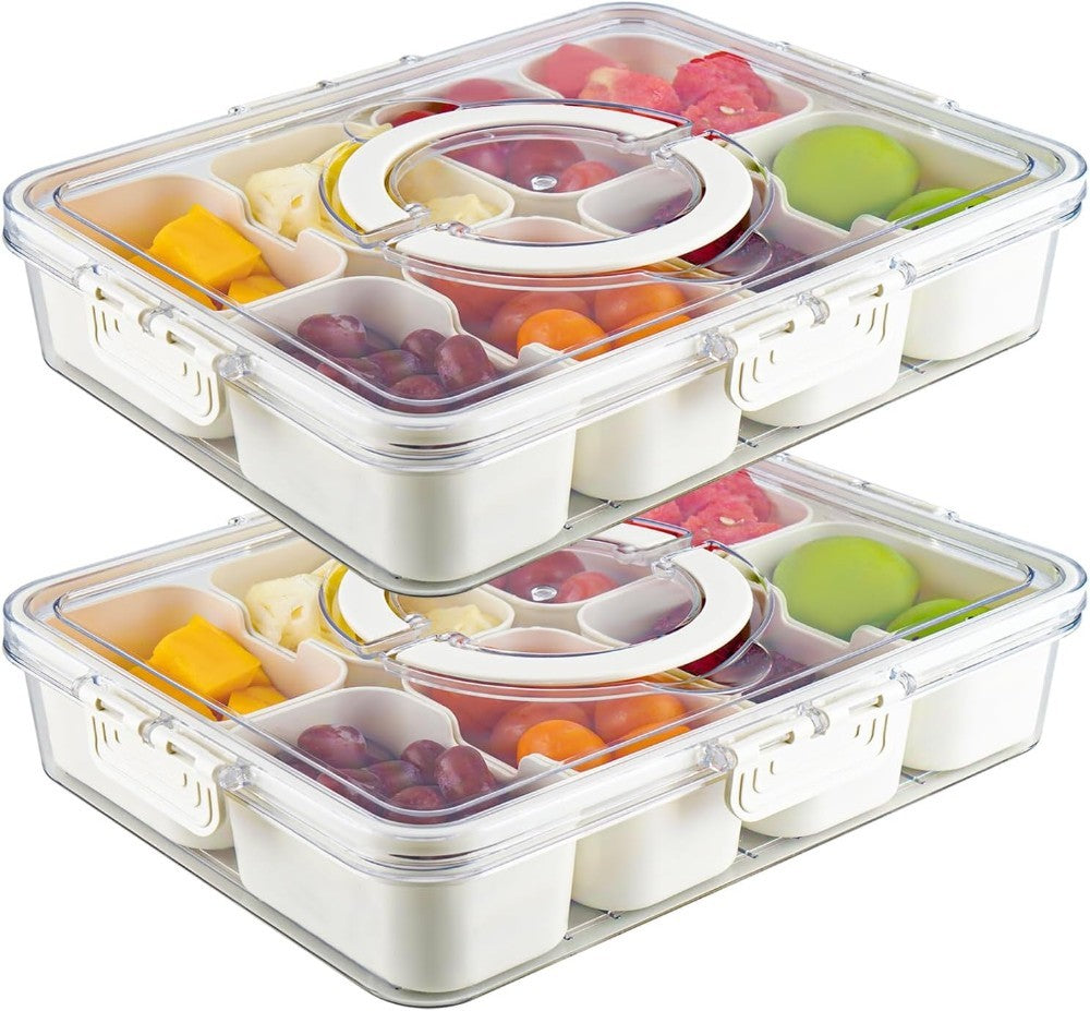 Divided Food Storage Container for Fridge