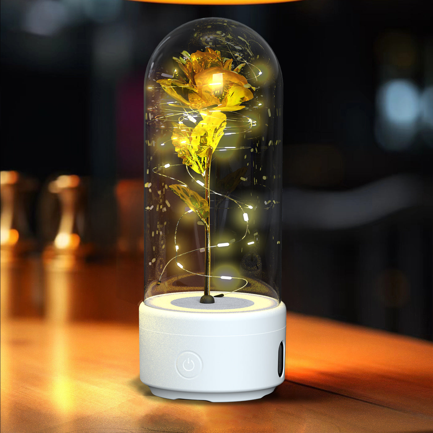 2 in 1 Rose LED Light and Speaker