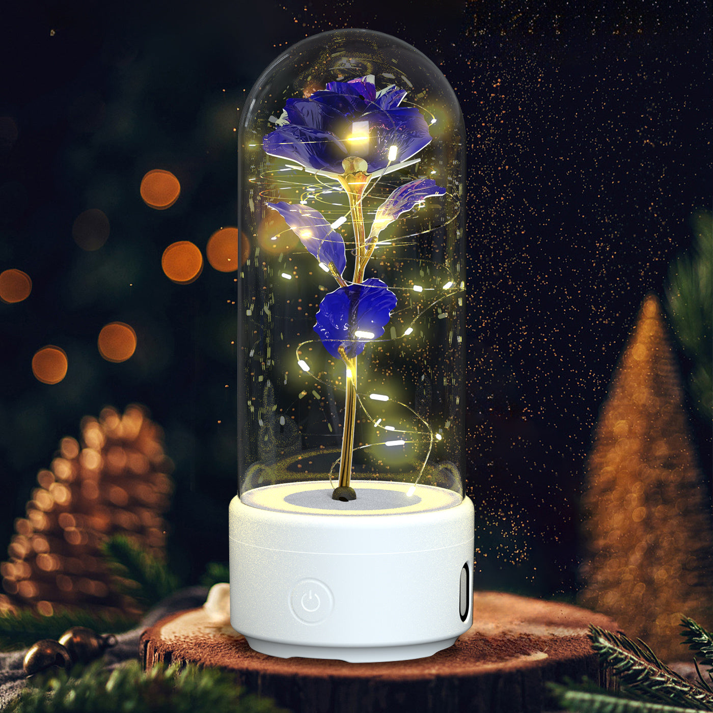 2 in 1 Rose LED Light and Speaker