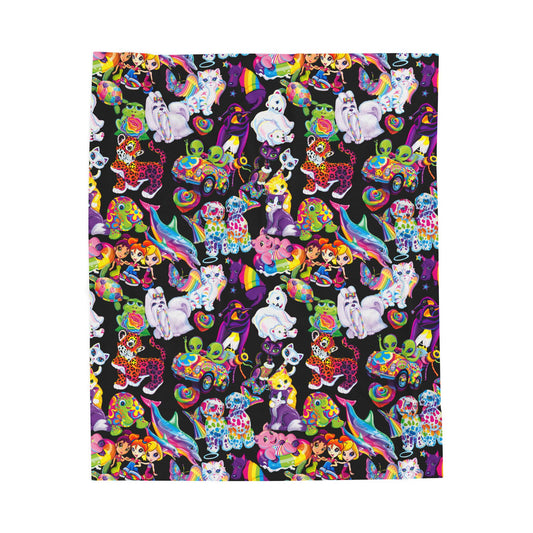 Retro Radiance; Black - Velveteen Plush