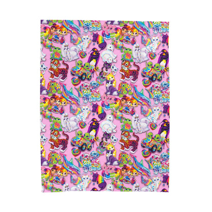 Retro Radiance, Pink- Velveteen Plush