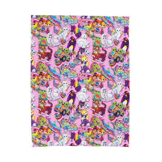 Retro Radiance, Pink- Velveteen Plush