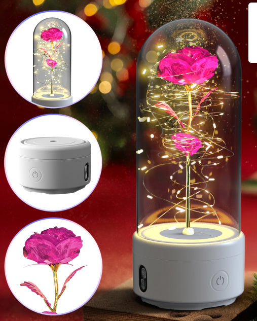 2 in 1 Rose LED Light and Speaker
