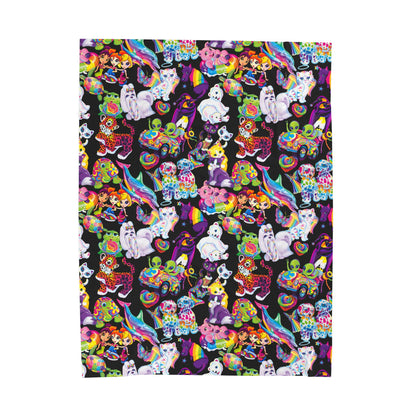 Retro Radiance; Black - Velveteen Plush