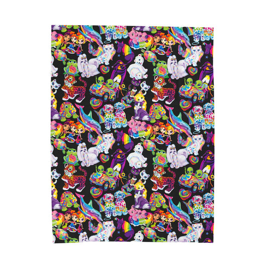 Retro Radiance; Black - Velveteen Plush
