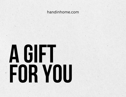 Hand In Home Gift Card - Black and White