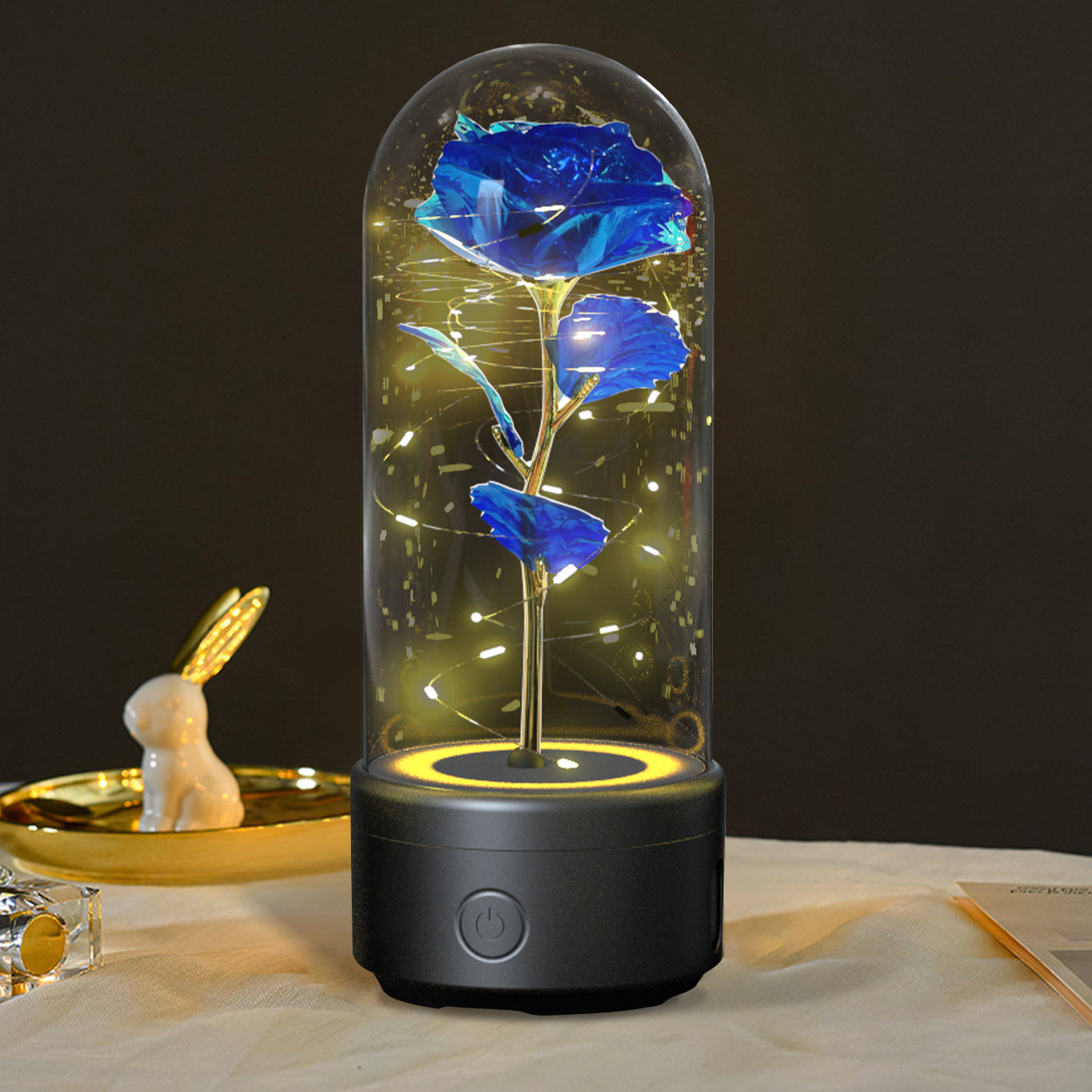 2 in 1 Rose LED Light and Speaker